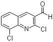 2,8-二氯喹啉-3-甲醛分子结构 (CAS 144918-96-7)