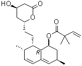 (1S,3R,7S,8S,8aR)-1,2,3,7,8,8a-六氢-3,7-二甲基-8-[2-[(2R,4R)-四氢-4-羟基-6-氧代-2H-吡喃-2-基]乙基]-1-萘基 2,2-二甲基-3-丁烯酸酯分子结构 (CAS 1449248-72-9)