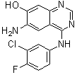 6-氨基-4-[(3-氯-4-氟苯基)氨基]-7-喹唑啉醇分子结构 (CAS 1449430-53-8)