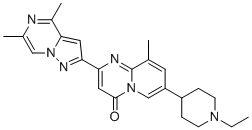 structure of CAS# 1449597-34-5, 2-(4,6-二甲基吡唑并[1,5-a]吡嗪-2-基)-7-(1-乙基-4-哌啶基)-9-甲基-4H-吡啶并[1,2-a]嘧啶-4-酮
