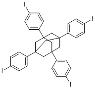 1,3,5,7-四(4-碘苯基)金刚烷分子结构 (CAS 144970-30-9)