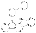 11-([1,1'-联苯]-3-基)-11,12-二氢吲哚并[2,3-a]咔唑分子结构 (CAS 1449754-80-6)