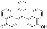 CAS # 145-50-6, p-Naphtholbenzein, alpha-Naphtholbenzein, 4-[(4-Hydroxy-1-naphthalenyl)phenylmethylene]-1(4H)-naphthalenone