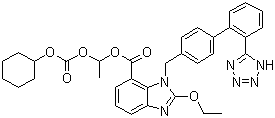 structure of CAS# 145040-37-5, 坎地沙坦西来替昔酯