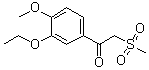 1-(3-乙氧基-4-甲氧基苯基)-2-(甲基磺酰基)乙酮分子结构 (CAS 1450657-28-9)