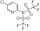 structure of CAS# 145100-51-2, 2-[双(三氟甲烷磺酰)亚氨基]-5-氯吡啶