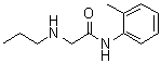 structure of CAS# 145133-92-2, N-(2-Methylphenyl)-2-(propylamino)acetamide