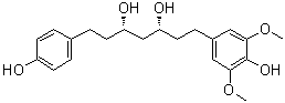 CAS 登录号：1452487-93-2, (3R,5S)-rel-1-(4-羟基-3,5-二甲氧基苯基)-7-(4-羟基苯基)-3,5-庚二醇