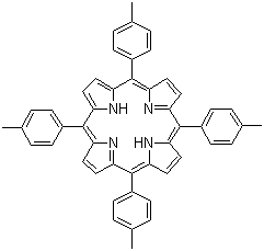 5,10,15,20-四(4-甲基苯基)-21H,23H-卟吩分子结构 (CAS 14527-51-6)