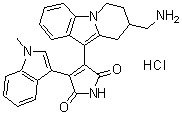Bisindoylmaleimide X hydrochloride分子结构 (CAS 145317-11-9)