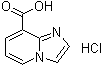 咪唑并[1,2-a]吡啶-8-羧酸单盐酸盐分子结构 (CAS 145335-90-6)