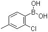 structure of CAS# 145349-62-8, 2-氯-4-甲基苯硼酸