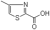 4-甲基噻唑-2-甲酸分子结构 (CAS 14542-16-6)