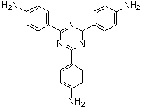 2,4,6-三(4-氨基苯基)-1,3,5-三嗪分子结构 (CAS 14544-47-9)