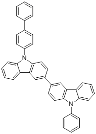 CAS # 1454567-05-5, 9-[1,1'-Biphenyl]-4-yl-9'-phenyl-3,3'-bicarbazole, 3-(9-phenylcarbazol-3-yl)-9-(4-phenylphenyl)carbazole