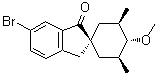 rel-(1alpha,3R,4beta,5S)-5'-溴-4-甲氧基-3,5-二甲基螺[环己烷-1,2'-[2H]茚]-3'(1'H)-酮分子结构 (CAS 1454700-89-0)