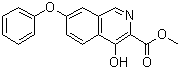 4-羟基-7-苯氧基-3-异喹啉羧酸甲酯分子结构 (CAS 1455091-10-7)