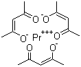 CAS # 14553-09-4, Praseodymium (III) 2,4-pentanedionate, Tris(pentane-2,4-dionato-O,O')praseodymium