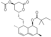辛伐他汀乙酸酯分子结构 (CAS 145576-25-6)