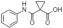 1-苯基氨基甲酰基环丙烷羧酸分子结构 (CAS 145591-80-6)