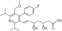 西立伐他汀分子结构 (CAS 145599-86-6)
