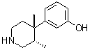 structure of CAS# 145678-87-1, (+)-(3S,4S)-3,4-二甲基-4-(3-羟基苯基)哌啶