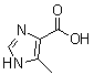 5-甲基-1H-咪唑-4-羧酸分子结构 (CAS 1457-59-6)