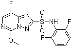 双氟磺草胺分子结构 (CAS 145701-23-1)