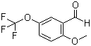 2-甲氧基-5-(三氟甲氧基)苯甲醛分子结构 (CAS 145742-65-0)