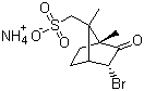 structure of CAS# 14575-84-9, D-3-Bromocamphor-8-sulfonic acid ammonium salt