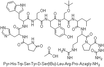 Goserelin acetate molecular structure (CAS 145781-92-6)
