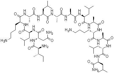 structure of CAS# 145854-59-7, 胡蜂蜂毒肽 7