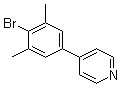 4-(4-溴-3,5-二甲基苯基)吡啶分子结构 (CAS 1458655-85-0)