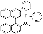 R-(+)-1,1'-联萘-2'-甲氧基-2-二苯膦分子结构 (CAS 145964-33-6)