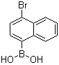 1-溴萘-4-硼酸分子结构 (CAS 145965-14-6)