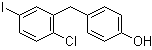 structure of CAS# 1459754-32-5, 4-(2-Chloro-5-iodobenzyl)phenol