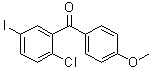 (2-氯-5-碘苯基)(4-甲氧基苯基)甲酮分子结构 (CAS 1459754-39-2)