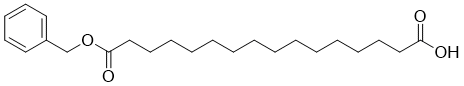 16-(苄氧基)-16-氧代十六烷酸分子结构 (CAS 146004-98-0)