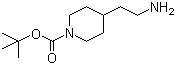 2-(N-Boc-4-哌啶基)乙胺分子结构 (CAS 146093-46-1)