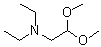 CAS # 14610-73-2, N,N-Diethyl-2,2-dimethoxyethanamine, (Diethylamino)acetaldehyde dimethyl acetal