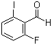 2-氟-6-碘苯甲醛分子结构 (CAS 146137-72-6)