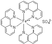 structure of CAS# 14634-91-4, Ferroin sulfate