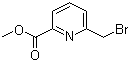 structure of CAS# 146462-25-1, 2-Bromomethyl-6-pyridinecarboxylic acid methyl ester