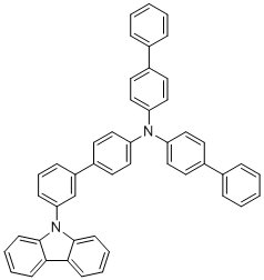N,N-二([1,1'-联苯]-4-基)-3'-(9H-咔唑-9-基)-[1,1'-联苯]-4-胺分子结构 (CAS 1464822-27-2)