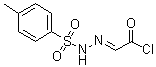 [(对甲苯磺酰基)亚肼基]乙酰氯分子结构 (CAS 14661-69-9)