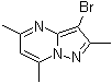 structure of CAS# 146778-13-4, 3-Bromo-2,5,7-trimethylpyrazolo[1,5-a]pyrimidine