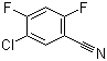 5-氯-2,4-二氟苯腈分子结构 (CAS 146780-26-9)