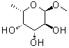 甲基 6-脱氧-alpha-L-吡喃半乳糖苷分子结构 (CAS 14687-15-1)