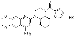 Cyclazosin monohydrochloride分子结构 (CAS 146929-33-1)