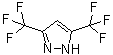 structure of CAS# 14704-41-7, 3,5-二(三氟甲基)吡唑